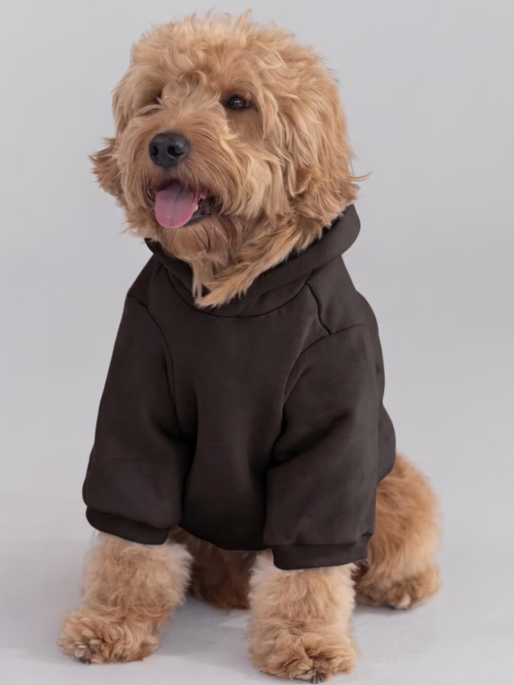 NEW Comfrt Tranquil Paw Hoodie Dog Sweater Espresso Size Medium